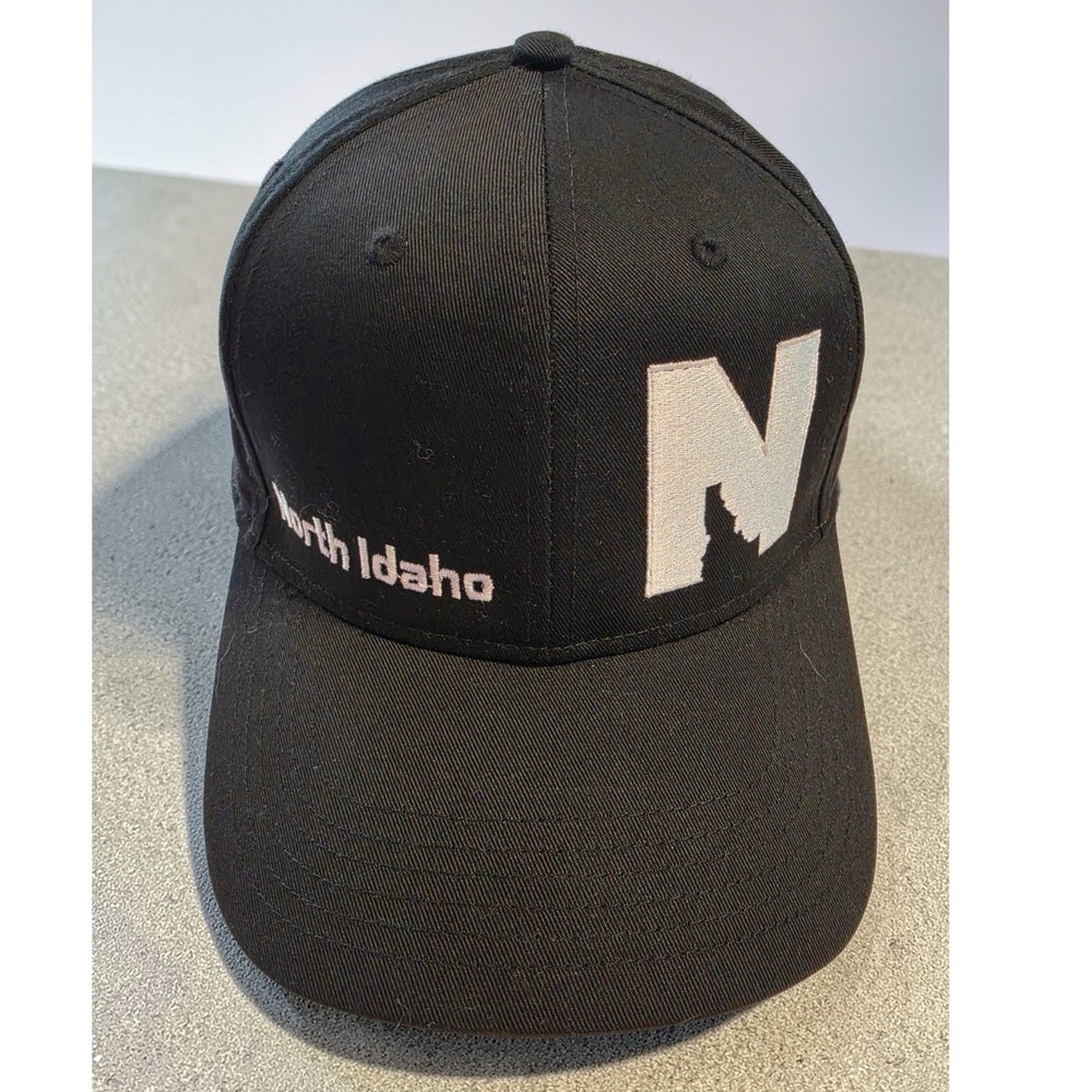 Otto North Idaho Baseball Cap Black Embroidered Snapback Hat 27-079 Mens OSFM